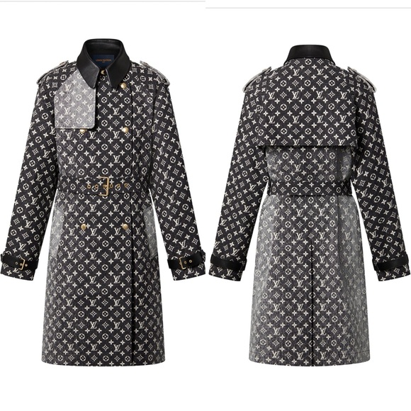 Louis Vuitton Monogram Denim Trench Coat - 38 - Picture 1 of 10